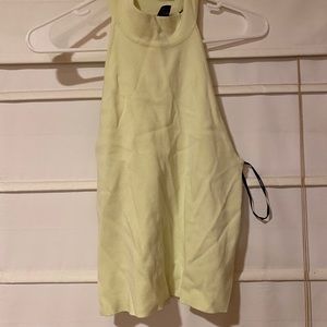 NWT halter green crop top